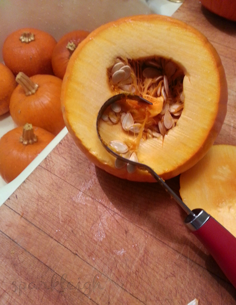 pumpkin guts